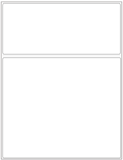 Perforated White Laser Statements  8 1/2" X 11"