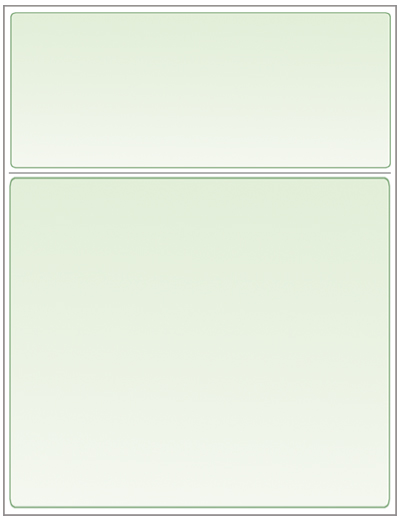 Perforated Colored Screened Laser Statements - Green